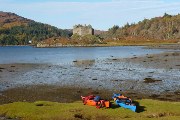 Waiting for the tide at Dorlin Beach near Castle Tioram