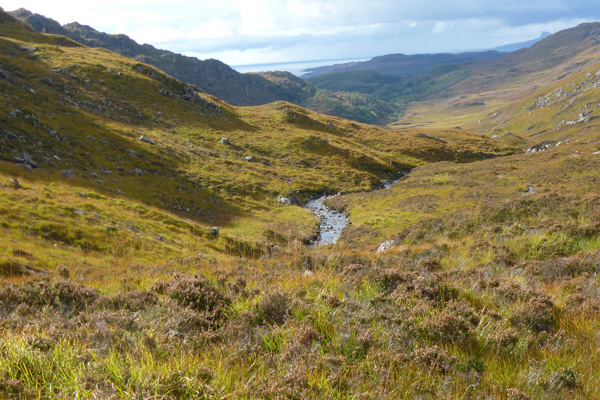 Looking down Glen Beasdale