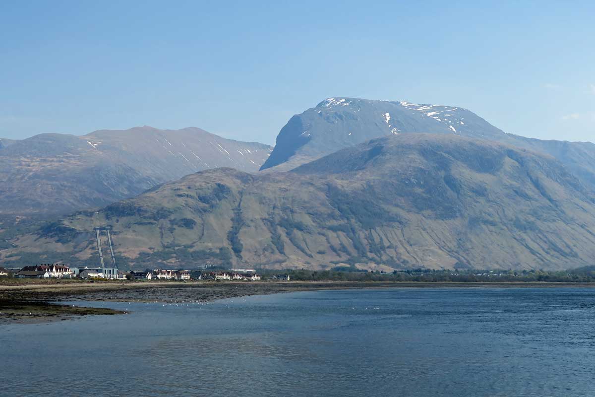 Fort William nestles below Ben Nevis
