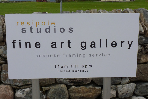 The sign for Resipole Studios at Resipole