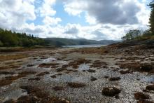 Loch Sunart at low tide at The Bay of Flies